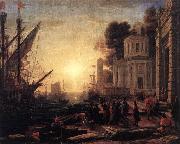 The Disembarkation of Cleopatra at Tarsus dfg Claude Lorrain